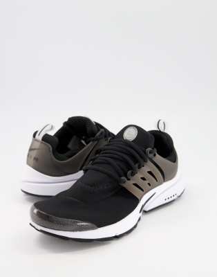 black presto trainers