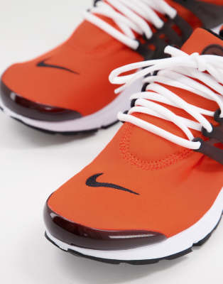 nike presto black and orange