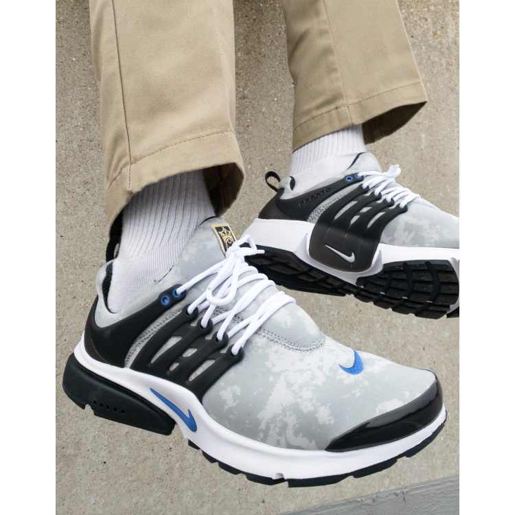 Nike Air Presto trainers in smoke grey and white