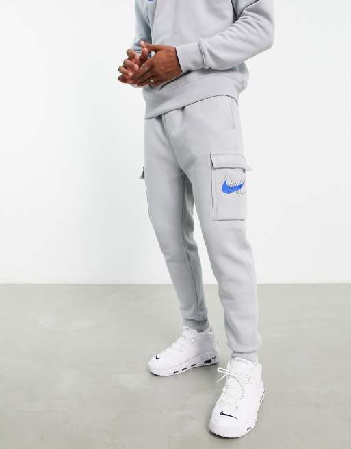 Nike Air Print Pack joggers in smoke grey