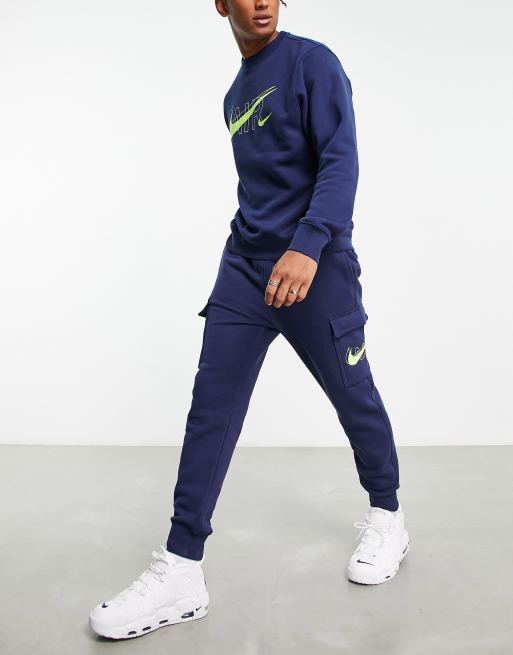 Jogging bleu marine nike hot sale