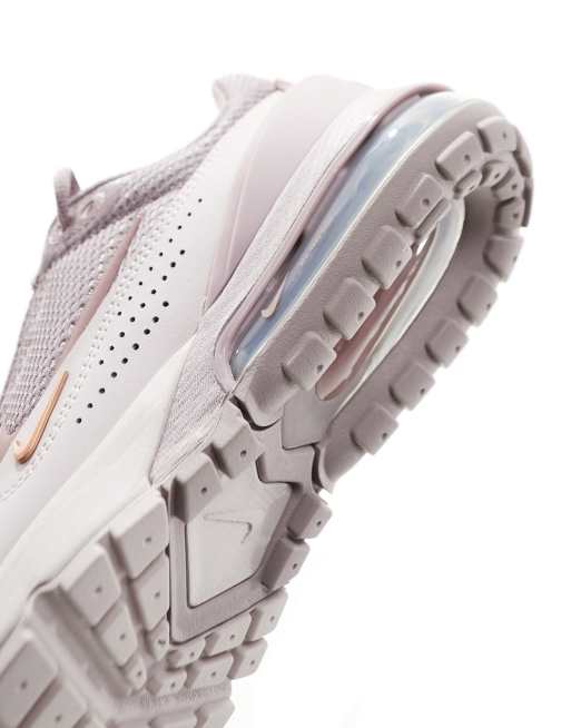 Nike Air - Pulse - Sneakers i gråbrun og violet, 4 af 5