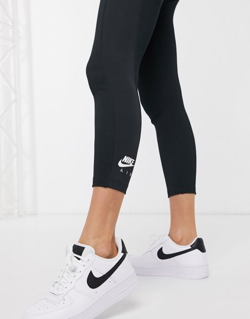 Nike Air Ribbed light beige high waisted leggings, ASOS