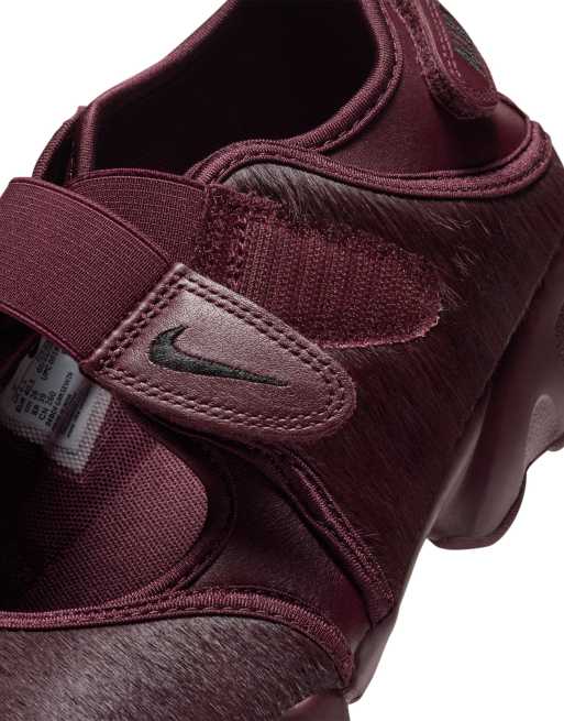Nike Air Rift baskets en poil de poney bordeaux, 5 de 5
