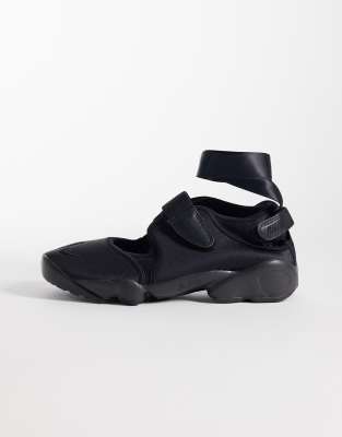 Air Rift - Baskets style ballerines en satin - Noir 44.5