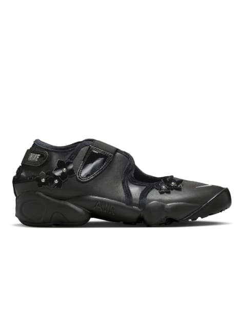 Nike Air Rift floral detail sneakers in black - view 1