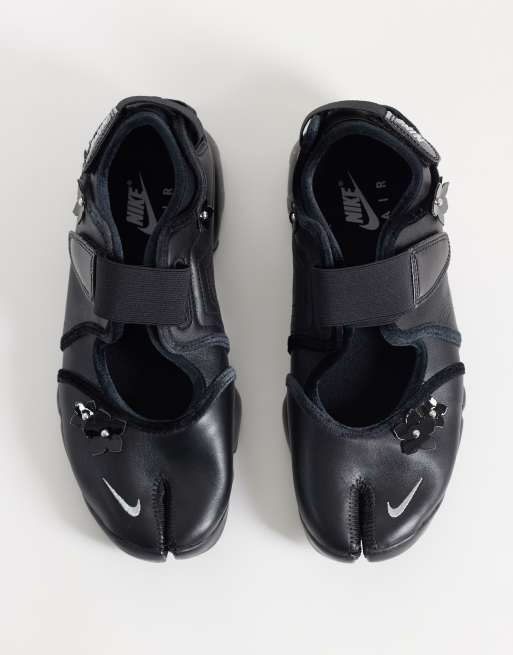 Nike Air Rift leren sneakers in zwart, 3 van 5