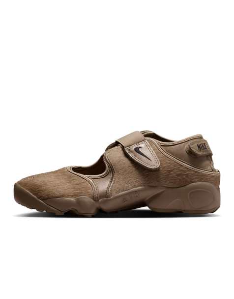 Nike Air Rift pony hair sneakers in brown - view 1