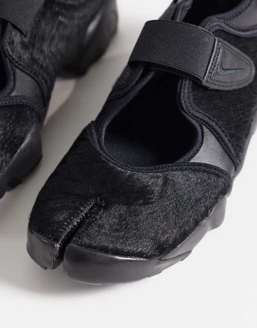 Nike Air Rift sneakers i sort ponyhår, 4 af 5