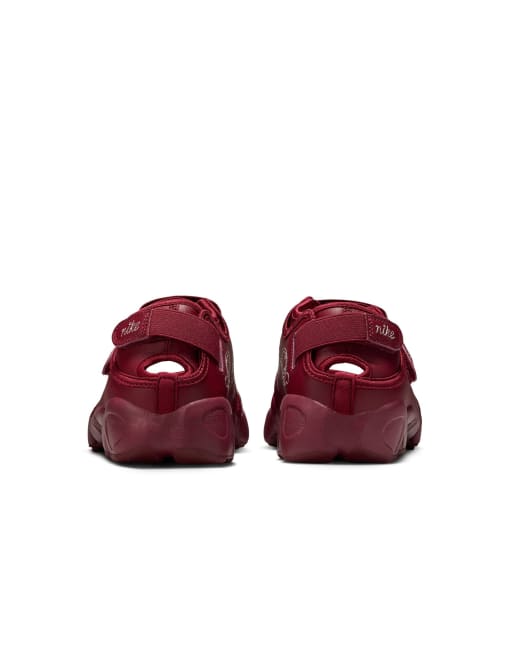 Nike Air Rift sneakers in burgundy