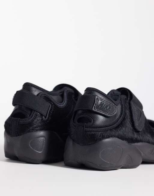 Nike Air Rift trainers black pony hair, 3 of 5
