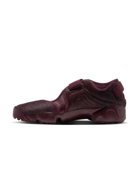 Nike Air Rift trainers in burgundy pony hair - view 1