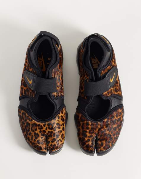 Nike Air Rift zapatillas de deporte de pelo de poni con estampado de leopardo - view 1