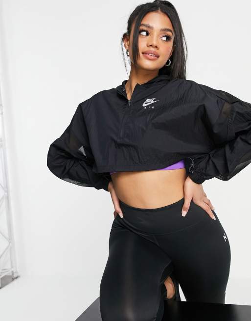 Nike jacket cheap crop top