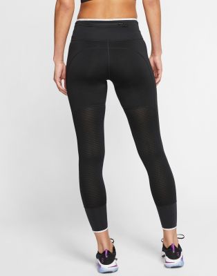 nike air running leggings in black