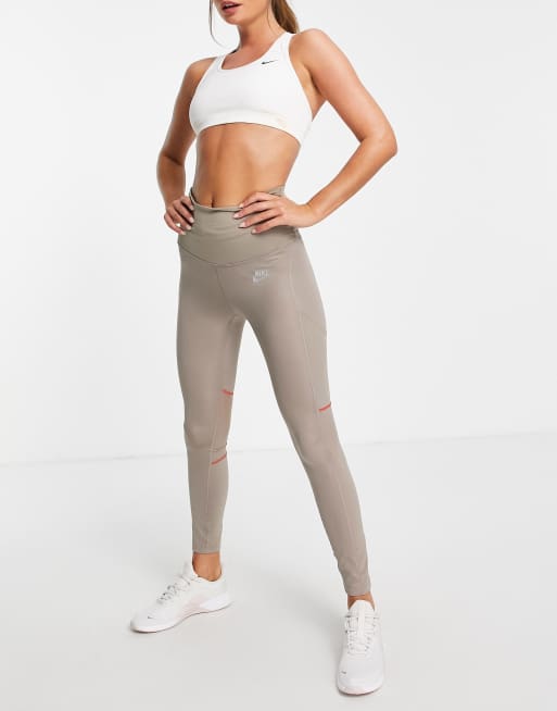 Nike air running 2025 leggings in grey