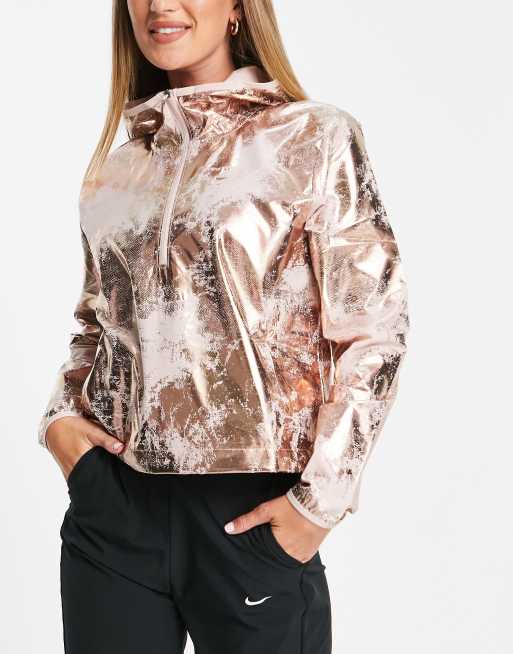 nike windbreaker rose gold