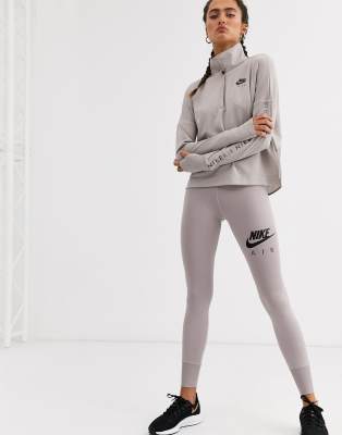 nike air running leggings grey