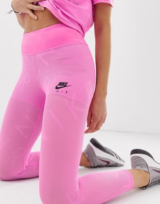 Nike Air Running leggings in pink | ASOS