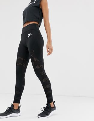 nike air mesh panel tights