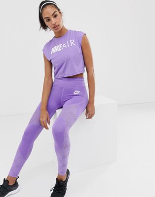 purple nike air leggings