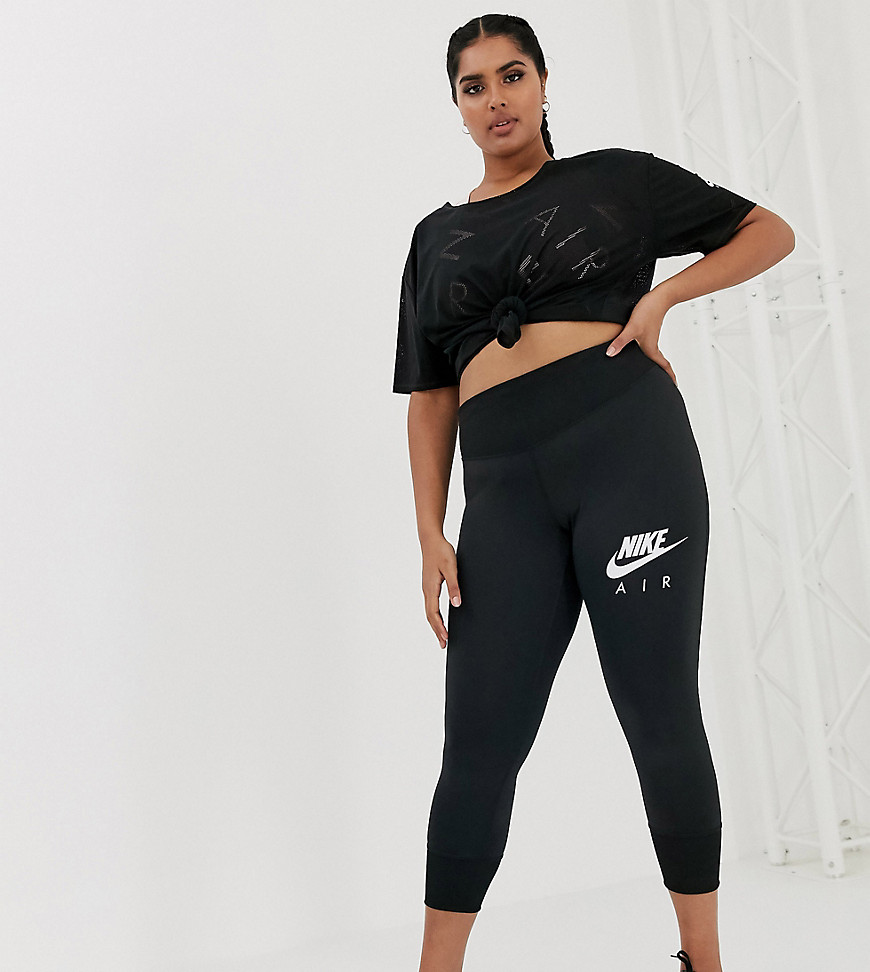 Nike – Air Running Plus – Svarta leggings