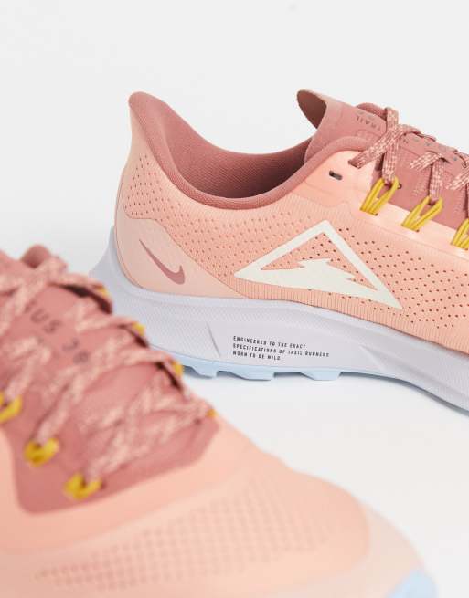 Running pegasus 36 shop trail trainers in pink