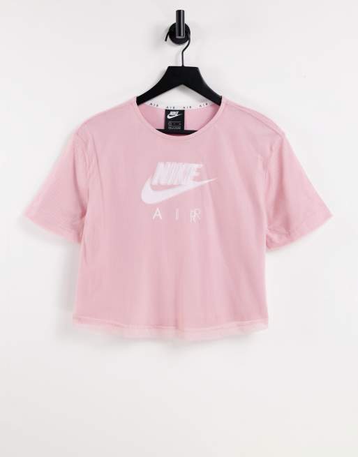 Baby pink nike on sale top