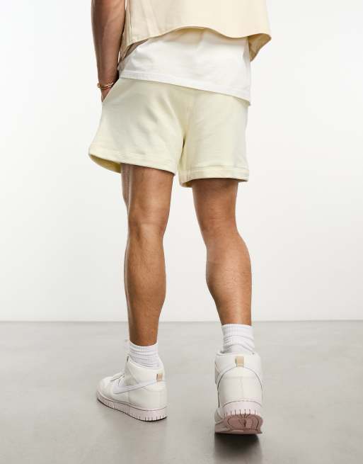 Nike air logo tape shorts in white, ASOS