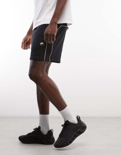 Nike Air shorts with stripe detailing in black , 2 of 5