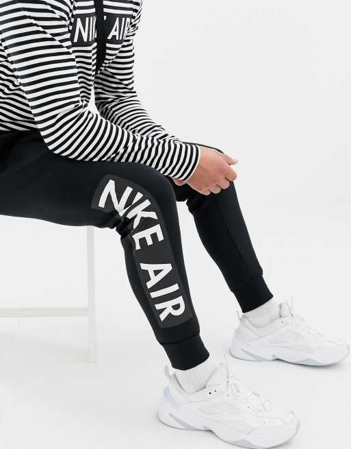 Nike air joggers in store skinny fit in black