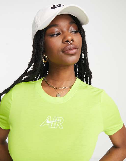 Metafor snesevis Landbrugs Nike Air slim crop t-shirt in atomic green | ASOS