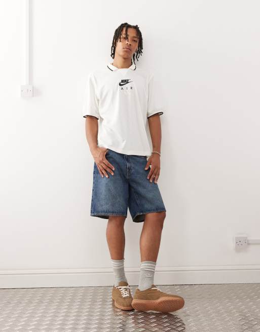 Nike Air soccer jersey polo in off white, 2 of 4