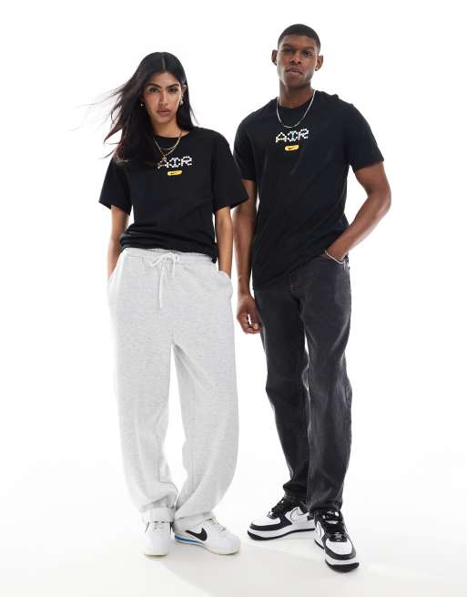 Nike - Air - Sort t-shirt med centreret grafik