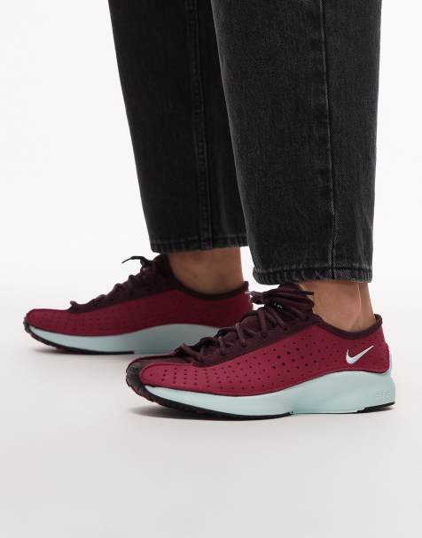 Nike Air Superfly unisex trainers in blue and burgundy  - view 1