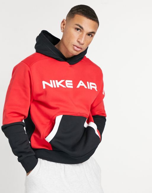 Nike Air Sweat capuche Rouge et noir