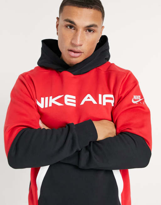 Nike Air Sweat capuche Rouge et noir