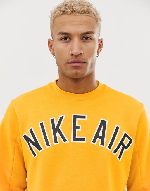 Pull nike 2025 air jaune