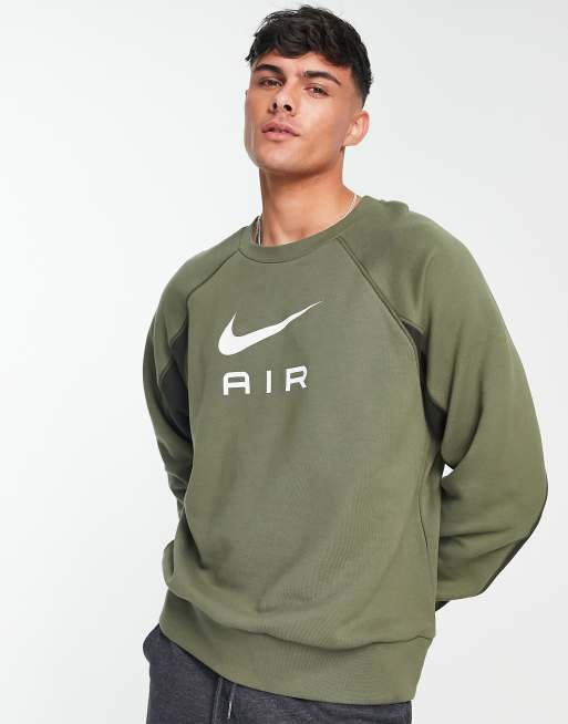 Scepticisme diefstal kopen Nike Air sweatshirt in medium olive | ASOS