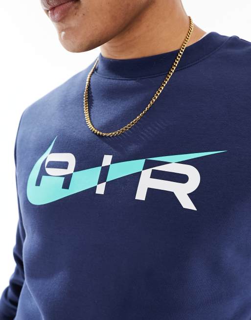 Nike air logo discount sweatshirt