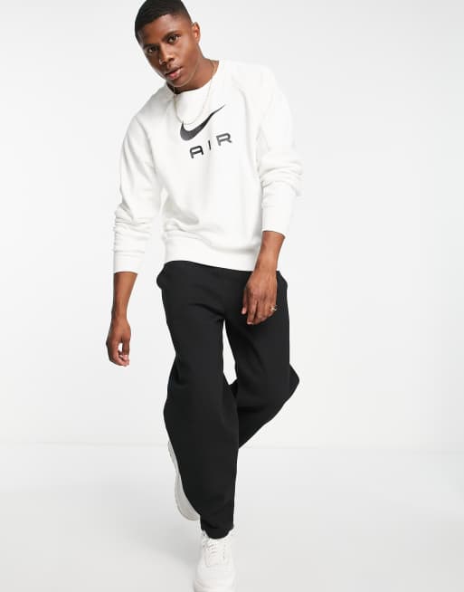 Nike air best sale crew sweatshirt white