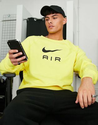 Nike Air sweatshirt in yellow strike