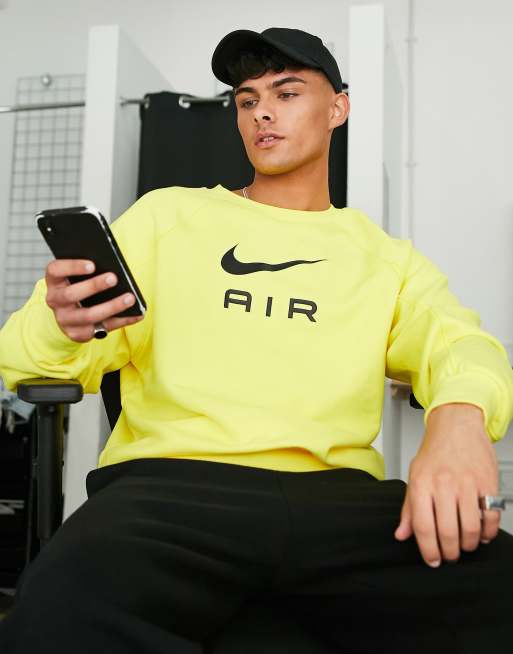 Nike air yellow jumper sale