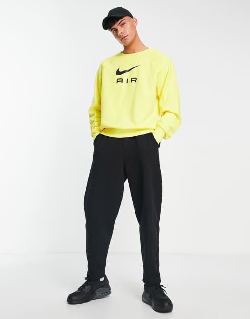 Nike Air sweatshirt in yellow strike