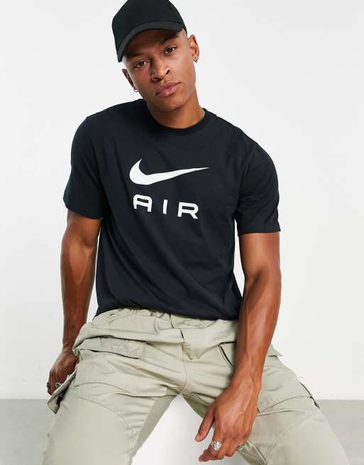 links Brandewijn Het eens zijn met Nike Air T-shirt in Black | ASOS