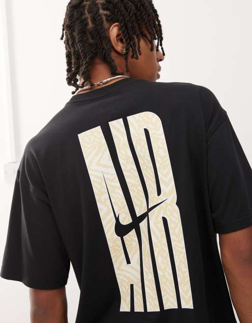 Nike Air - T-shirt nera con stampa grafica, 3 di 4