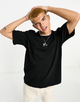 Nike Swoosh Air oversized t-shirt in black - ASOS Price Checker
