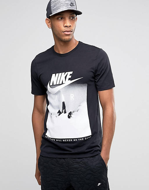Nike Air T-Shirt With Rocket Print In Black 806385-010