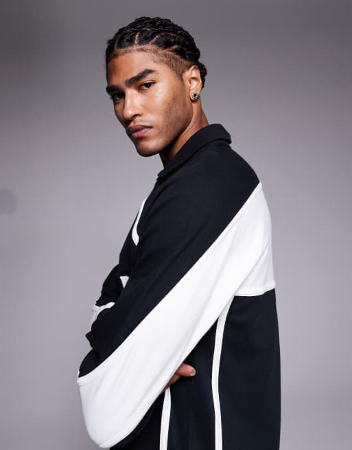 Nike - Air - Top à manches longues - Noir et blanc, 4 de 5