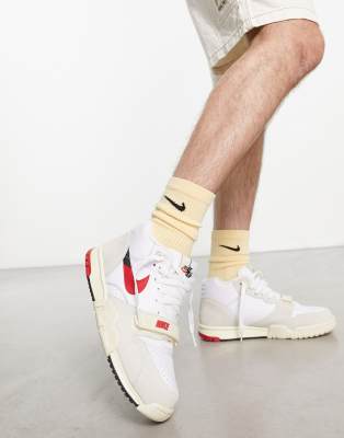 Nike Air - Trainer 1 - Sneakers i hvid og rød |